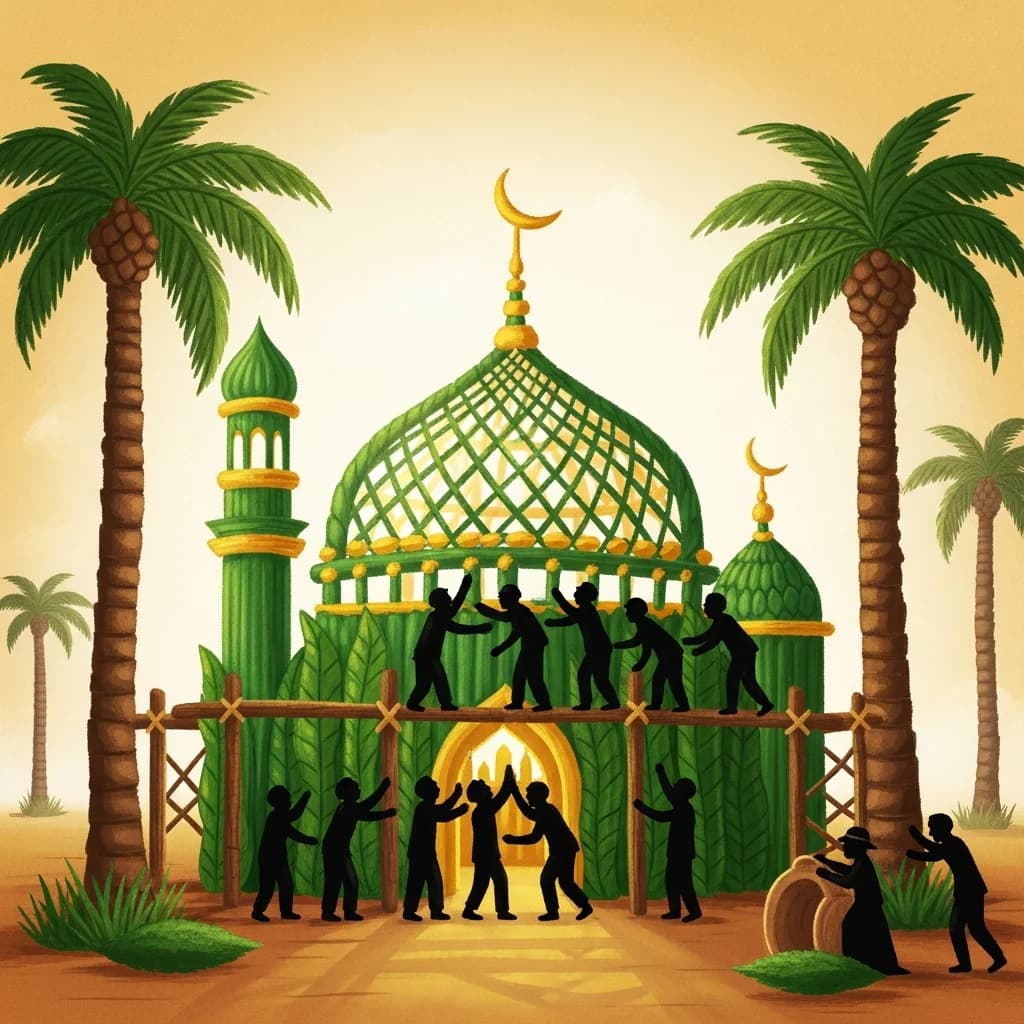 Building the First Mosque - Foundation of Community